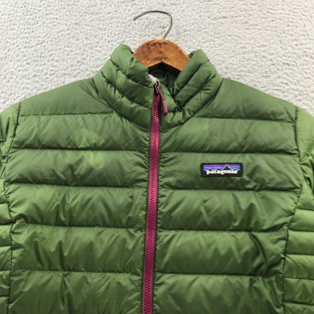 Patagonia Down Sweater Womens Medium Green Insulated Lightweight Puffer Jacket - Picture 2 of 16